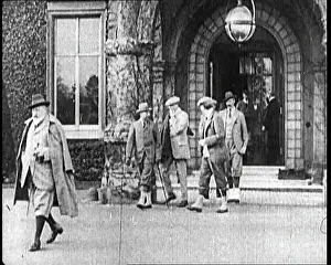 Exiting: King Edward VII Exiting A Building With George