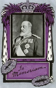 Memorium: King Edward VII - Memorial Postcard