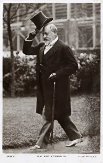 Spats: King Edward VII raising his hat