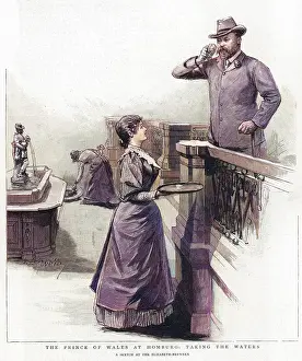 Brunnen: King Edward VII taking spa water