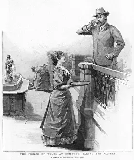 Homburg: King Edward VII taking spa water