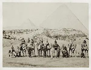 Highness: King Edward VII, on a visit to the Great Pyramid, Egypt