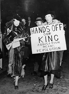 Enunciation: King Edward VIII abdication demonstration