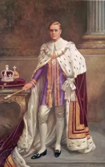 Collings: King Edward VIII in his coronation robes