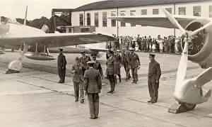 Martlesham: King Edward VIII and the Duke of York inspect pre-prototype