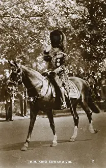 Busby: King Edward VIII on horseback - taking a salute