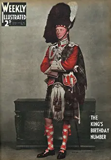Sporran: King Edward VIII in Scottish uniform