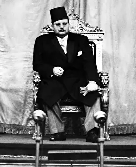 Nahas: King Farouk of Egypt (1920-1965), listens ?