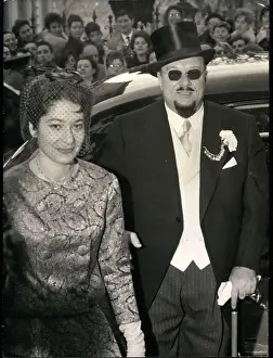 Rituals: King Farouk of Egypt and daughter arrive for a wedding