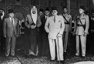 Hedjaz: King Farouk and guests, Egypt
