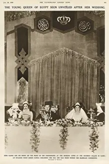 Faruk: King Faruk and Queen Farida of Egypt after their wedding