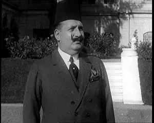 Faud: King Faud I Standing In Front of Steps