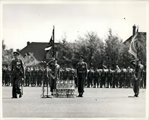 Buffs: King Frederick of Denmark inspecting at Canterbury