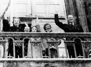 Margrethe: King Frederick IX of Denmark, birthday wave