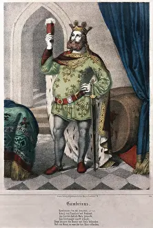 Flandres: King Gambrinus, alleged inventor of beer brewing