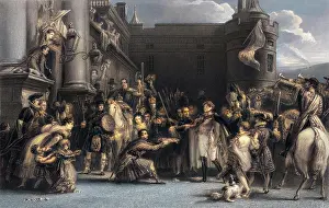 Holyrood: King George IV at Holyrood Palace, Edinburgh, Scotland