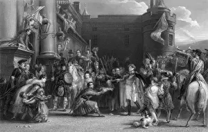 Holyrood: King George IV at Holyrood Palace, Edinburgh, Scotland