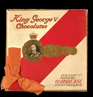 Cadbury: King George V Chocolates, box lid