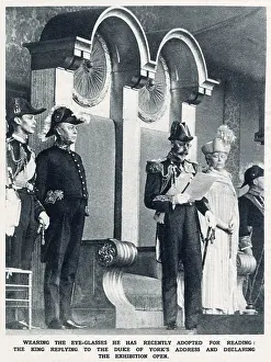 King George V declaring British Empire Exhibition open