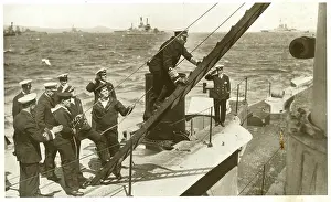 Inspection: King George V inspecting the Royal Navy