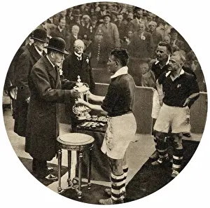 Wembley: King George V presenting the F.A. Cup Trophy
