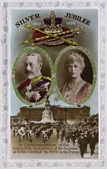 Pomp: King George V - Silver Jubilee celebration postcard