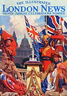 Mountie: King George V Silver Jubilee celebrations, ILN cover, 1935