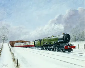 King George V in Snow " steam train
