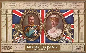 Coronations: King George V and his wife Queen Mary