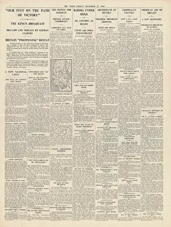 Broadcasts: King George VI broadcasts Christmas Day message