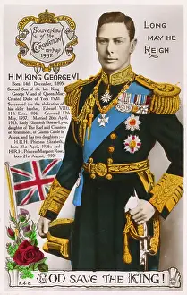 Rein: King George VI - Coronation Souvenir Postcard