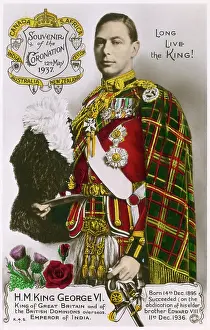 Busby: King George VI - Coronation Souvenir Postcard