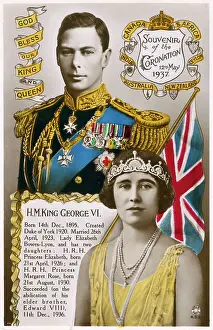 Bowes Lyon: King George VI - Coronation Souvenir Postcard