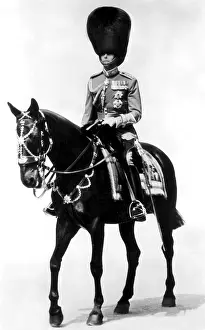 King George VI on horseback