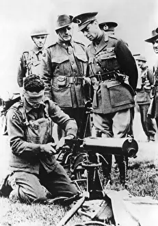 Blindfold: King George VI visiting troops in England, 1941