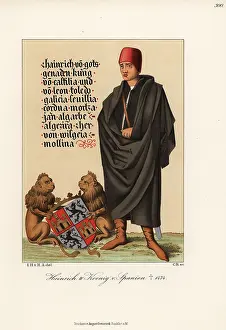 Sigmaringen: King Henry IV of Castile with coat of arms