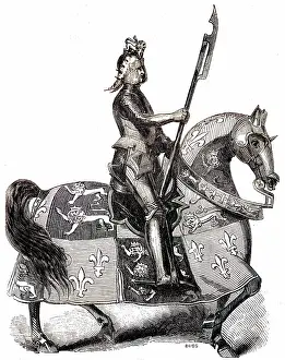 King Henry VI in armour on horseback