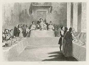 Feasting: King Henry VIII at banquet