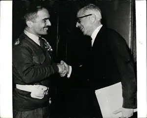 Abdullah: King Hussein of Jordan with Abdullah Salah, Amman