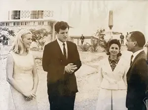 Aqaba: King Hussein of Jordan with Edward Kennedy