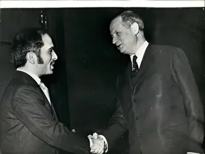 Gunnar: King Hussein of Jordan and Gunnar Jarring, UN envoy