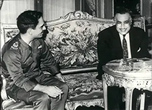 U.a.r: King Hussein of Jordan with President Nasser, Cairo