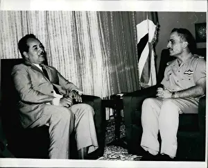 Ahmad: King Hussein of Jordan with Qayed Ahman of Algeria