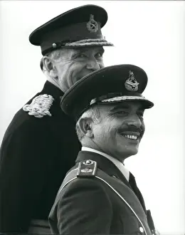 Sandhurst: King Hussein of Jordan at Sandhurst parade