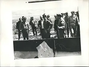 Jordon: King Hussein of Jordan visits scene of attack
