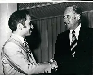 Latters: King Hussein of Jordan with William Rogers, Amman