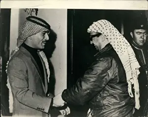 Imminent: King Hussein of Jordan and Yasser Arafat