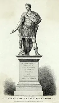 Laurels: King James II statue