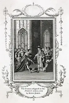 Submission: King John submits to Papal Legate