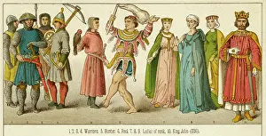 Lackland: King John with warriors, hunter and the fool